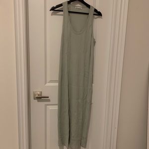 Sage green zara maxi dress